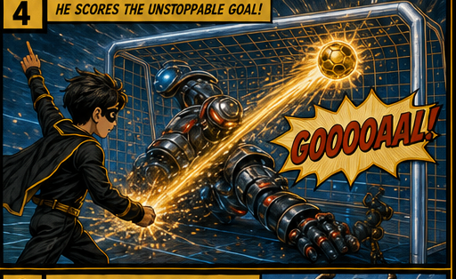 Panel 4: GOOOOAL!
